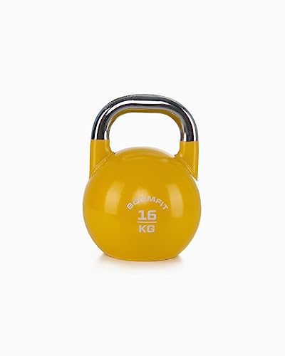 BOOMFIT Unisex-Erwachsene Kettlebell de Competición 16Kg Wettkampf 16 kg, Yellow, One Size von BOOMFIT