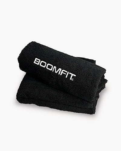 BOOMFIT Unisex-Erwachsene Toalla Deportiva Negra Schwarzes Sporthandtuch, Black, One Size von BOOMFIT