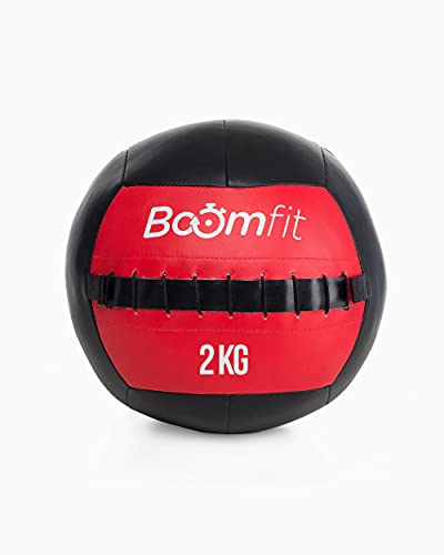 BOOMFIT Unisex-Erwachsene Wall Ball 2Kg Wandball, Black, One Size von BOOMFIT