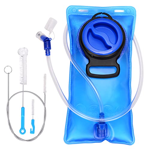 Trinkblase 2L, Trinkblase mit Reinigungsbürste Trinkbeutel Wasserbeutel Hydration Bladder Trinkblase Trinkrucksack für Outdoor Sport von BOOSTEADY