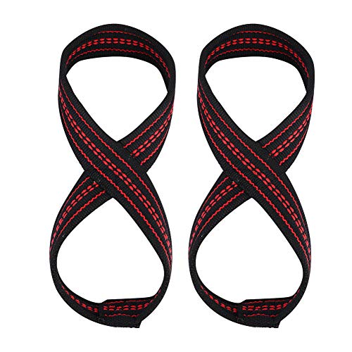 BORDSTRACT Figure 8 Lifting Straps, 8 Loop Deadlift Straps, Soft Nylon Weightlifting Straps, Wrist Straps for Men, Women, Powerlifting, Gym Training(S) von BORDSTRACT