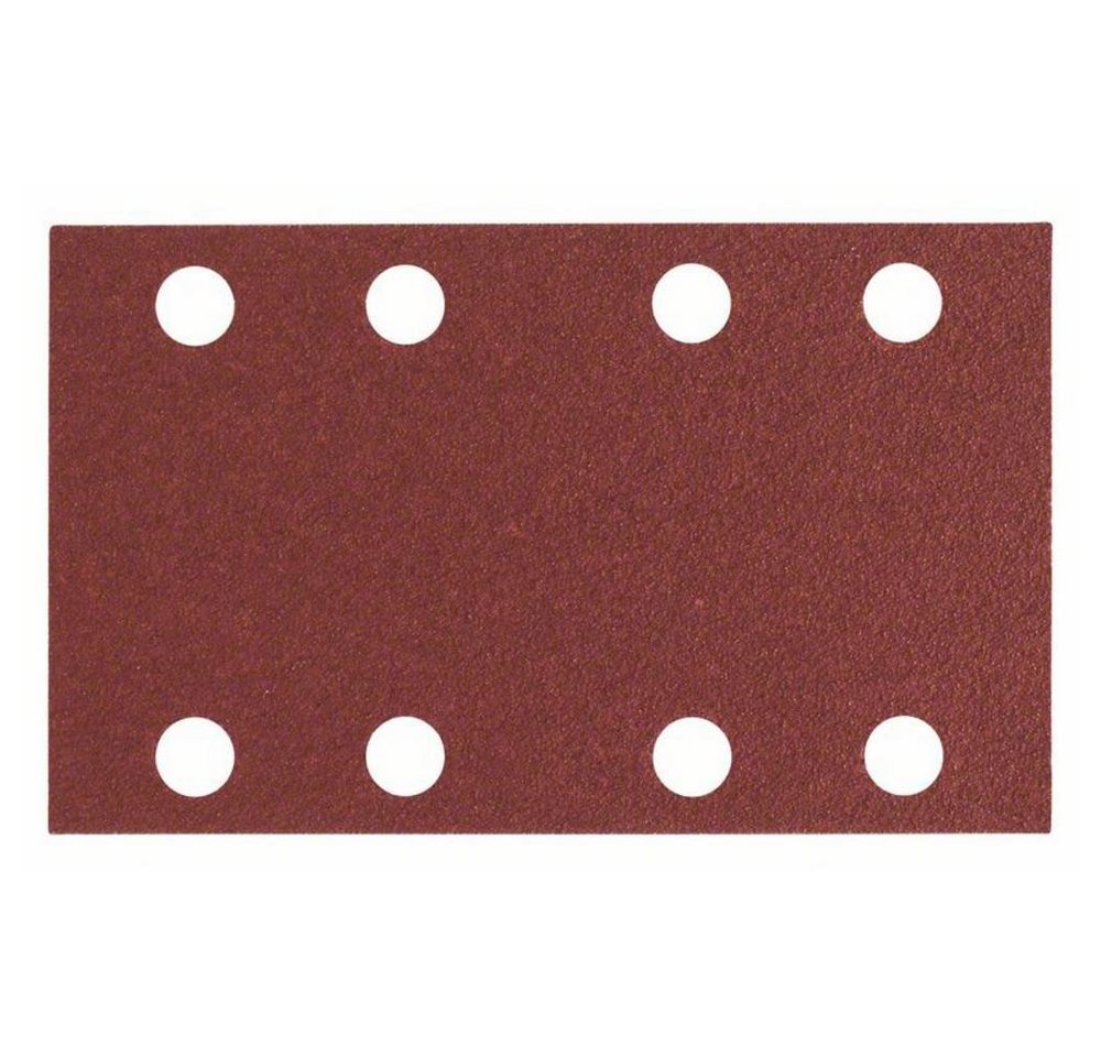 BOSCH Schleifpapier Schleifblatt C430, 80 x 133 mm, 80, 8 Löcher, mit Klett, gelocht von BOSCH