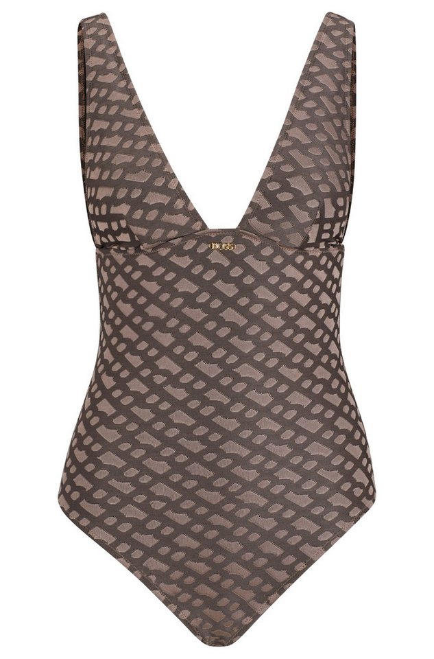 BOSS Badeanzug BEATRIX SWIMSUIT mit Markenlabel von BOSS