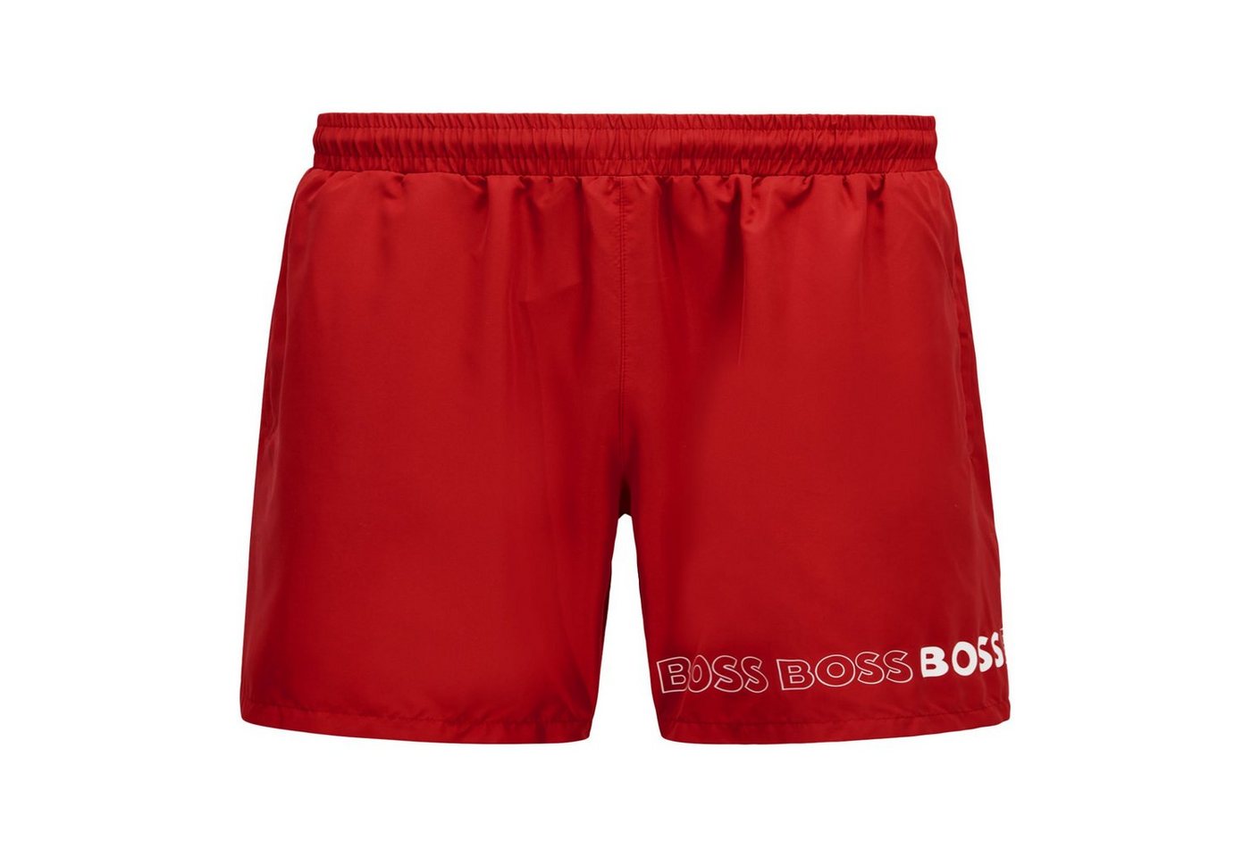 BOSS Badeshorts B-Dolphin mit umlaufendem Markenschriftzug auf dem linken Bein von BOSS