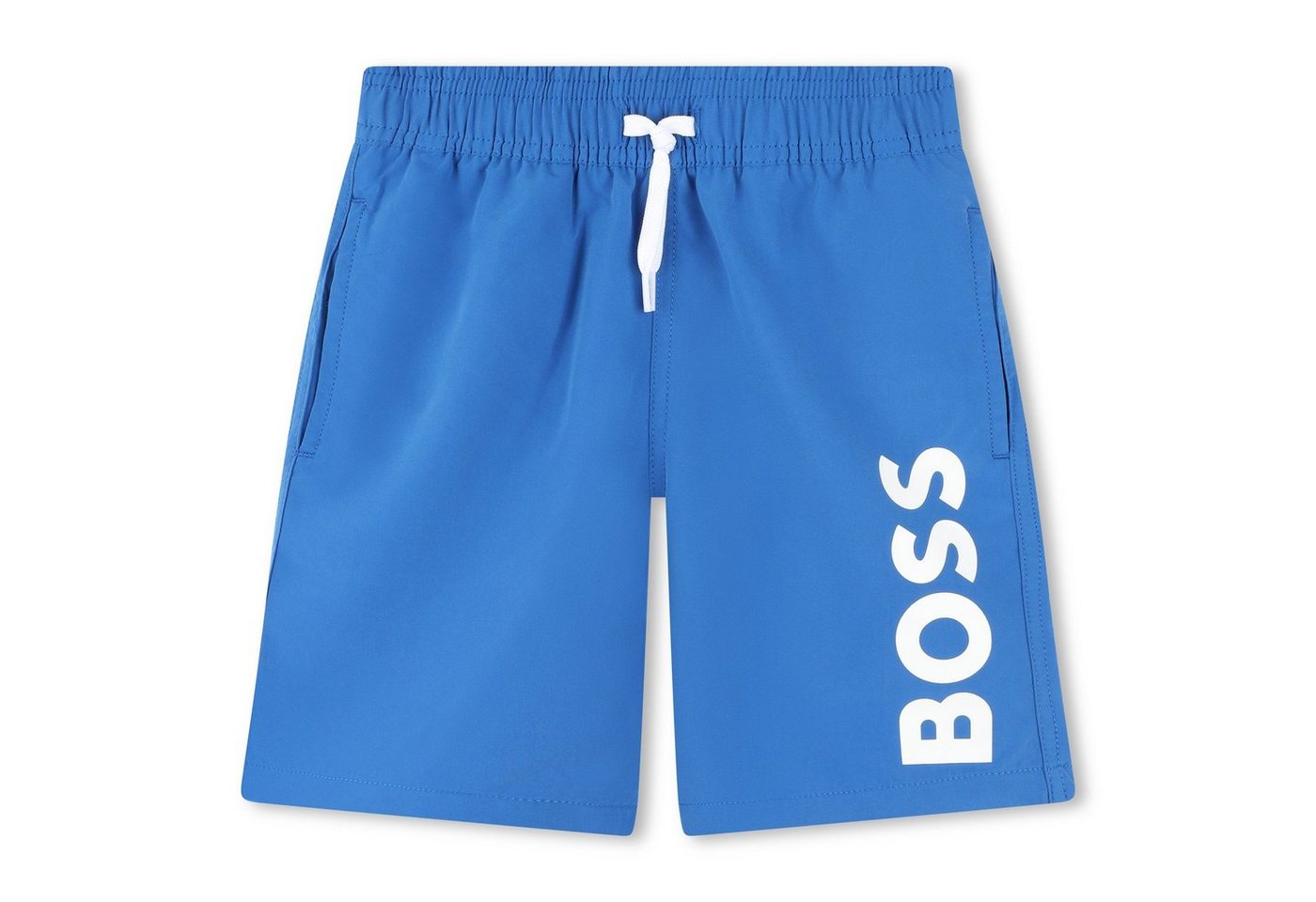 BOSS Badeshorts BOSS Surfer Shorts blau mit weißem Logo-Print, Gr. 8-16 Jahre von BOSS