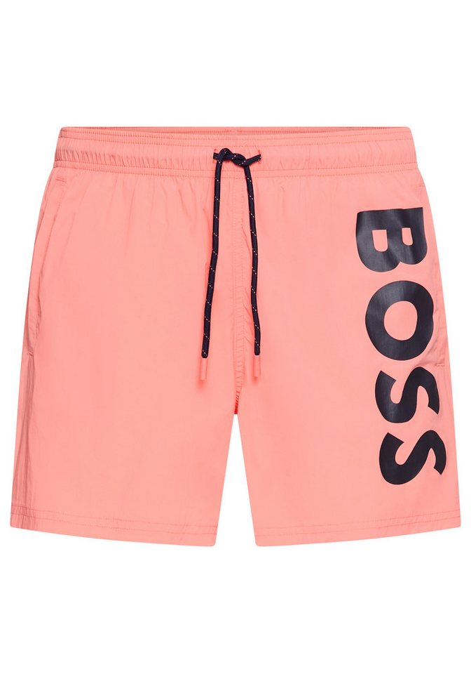 BOSS Badeshorts Octopus Mit BOSS Logoschriftzug, elastischer Taillenbund mit Kordel BOSS Badeshorts Octopus Mit BOSS Logoschriftzug, elastischer Taillenbund mit Kordel von BOSS