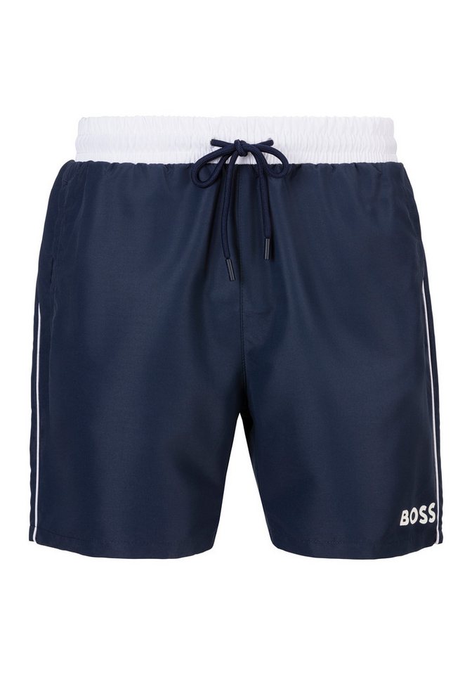 BOSS Badeshorts Starfish mit Kontraststreifen von BOSS