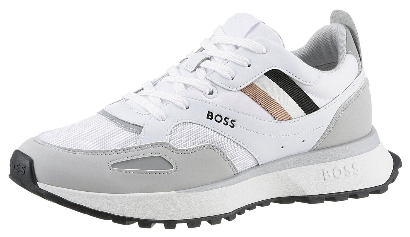 BOSS Jonah_Runn Sneaker mit BOSS-Markenlabel, Freizeitschuh, Halbschuh, Schnürschuh von BOSS