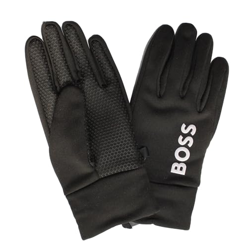 BOSS Men Green Laufhandschuhe, Running Gloves, Black, Size 8 von BOSS