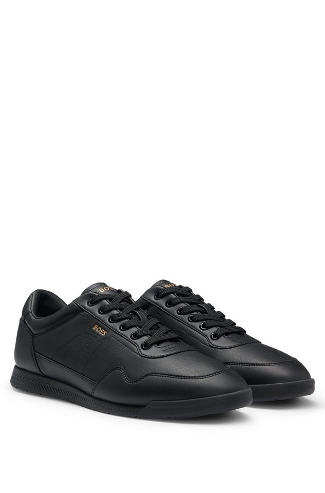 BOSS Nitan Sneaker Basic-Schnürer, Halbschuh, Freizeitschuh, Casual-Schnürschuh mit Logo von BOSS