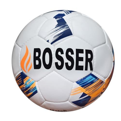 BOSSER Qualitäts-Fußball Größe 5, Hohe Dauerhaftigkeit, Training Ball, für Junioren und Erwachsene von BOSSER