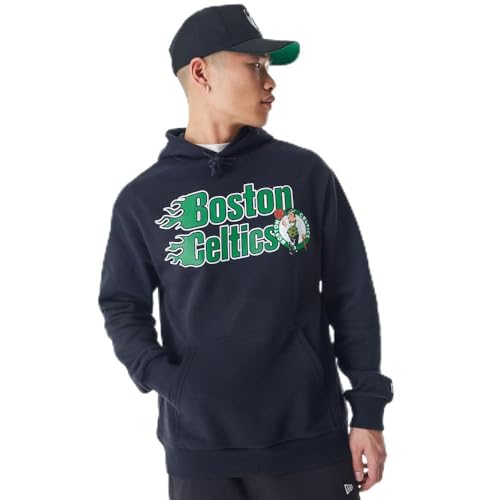 BOSTON CELTICS Unisex Basketball Hooded Kapuzenpullover, Schwarz, M EU von Boston Celtics