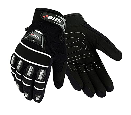 BOSmoto Motorradhandschuhe Fahrrad Sport Gloves Sommer Motorrad Handschuhe XS-3XL (Schwarz, 2XL) von BOSmoto