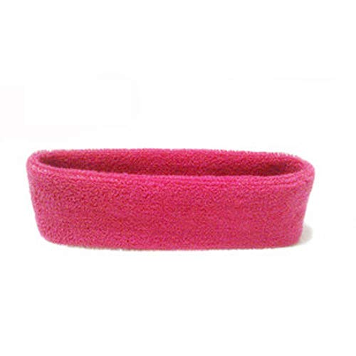 BOTCAM Frauen/Männer Baumwoll-Schweiß-Schweißball-Schweißband-Headband für Sport Mimibelt - Schwangerschaftssicherheitsgurt (Hot Pink, One Size) von BOTCAM