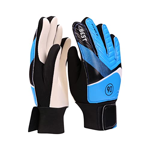 BOTCAM Handschuhe Grips Super Palms Handschuhe Torwart für Kinder Fußball Kinder Schutzhandschuhe Sport Sicherheit Sportschutzbrille (Blue, M) von BOTCAM