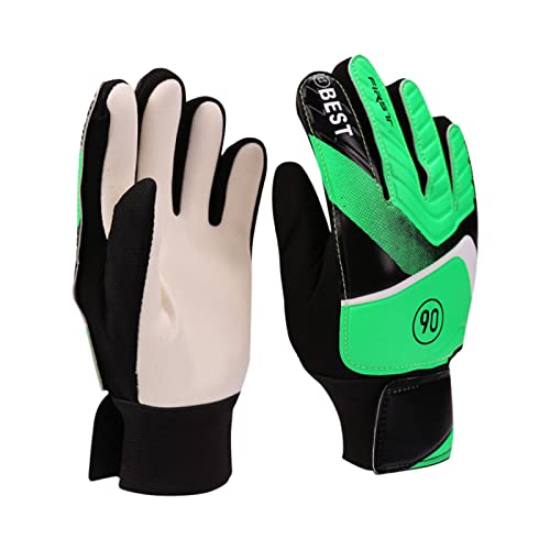 BOTCAM Handschuhe Grips Super Palms Handschuhe Torwart für Kinder Fußball Kinder Schutzhandschuhe Sport Sicherheit Sportschutzbrille (Green, M) von BOTCAM