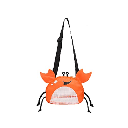 BOTCAM Kinder süßes Strandtasche Baby Messenger Strandtasche Verstellbarer Riemen Vakuumpumpe Für Aufbewahrungsbeutel (Orange, One Size) von BOTCAM