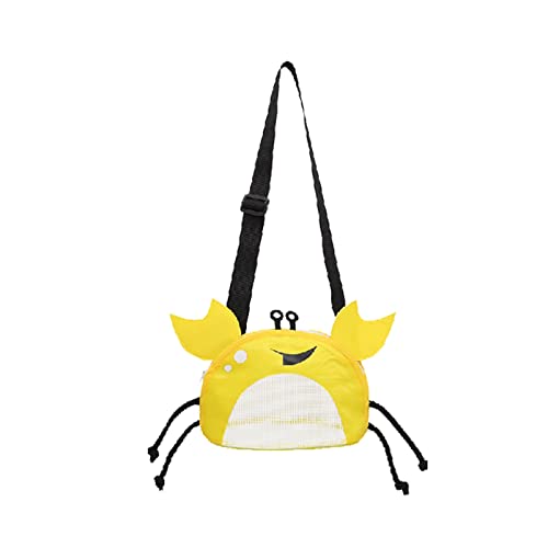 BOTCAM Kinder süßes Strandtasche Baby Messenger Strandtasche Verstellbarer Riemen Vakuumpumpe Für Aufbewahrungsbeutel (Yellow, One Size) von BOTCAM