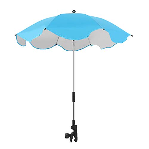 BOTCAM Kinderschirm Sonnenschirm Baby Sonnenschirm Sonnenschirm Universal für KinderKinderstühle Regenausrüstung Range Regenschirm (Blue, One Size) von BOTCAM
