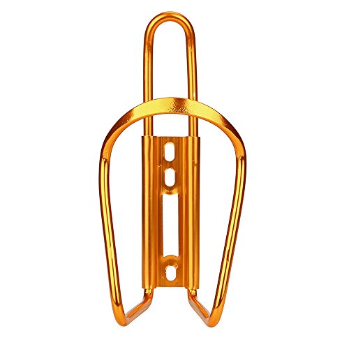 BOTCAM Rack-Käfig-Flasche Fahrrad-Wasserfahrrad Trinkhalter aus Alu Radsport Fahrrad Rahmentasche Klein (Gold, One Size) von BOTCAM