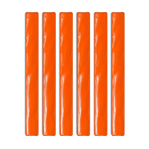 BOTCAM Sicherer unterer Gürtel Fahrradträger Clip Bein 6 Stück Band Hosengurt Fahrradzubehör Fahrrad Flickzeug Set (Orange, One Size) von BOTCAM