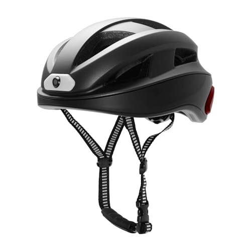 BOUDECH TiVe Fahrradhelm mit integrierter 4K Kamera, WLAN, Bluetooth, LED-Licht, Sprachsteuerung und Fernbedienung von BOUDECH