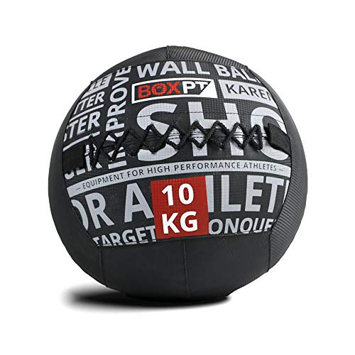 BOXPT Medizinball aus PVC 10 kg (schwarz) von BOXPT equipment
