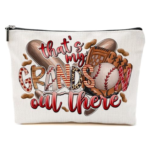Baseball-Geschenke, lustige Baseball-Make-up-Tasche, Baseball-Trainer-Geschenke für Frauen, Baseball-Liebhaber, Fans, Weihnachten, My Baseball There, 9.6*7.1 inch von BQXH