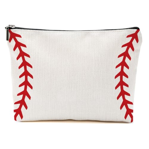 Baseball-Geschenke, lustige Baseball-Make-up-Tasche, Baseball-Trainer-Geschenke für Frauen, Baseball-Liebhaber, Fans, Weihnachten, baseball, 9.6*7.1 inch von BQXH