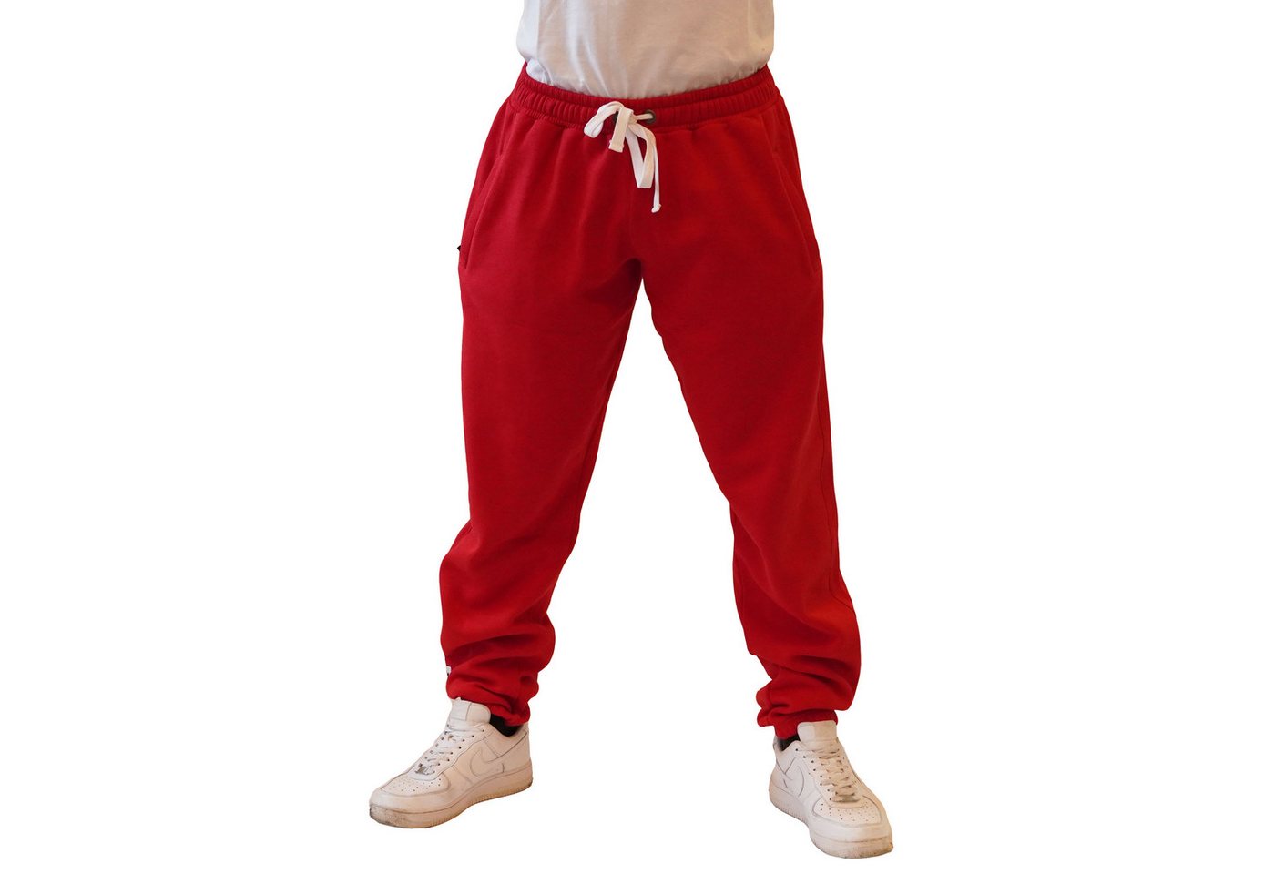 BRACHIAL THE LIFESTYLE COMPANY Sporthose Brachial Sporthose "BTLC" hinten rot/weiss von BRACHIAL THE LIFESTYLE COMPANY