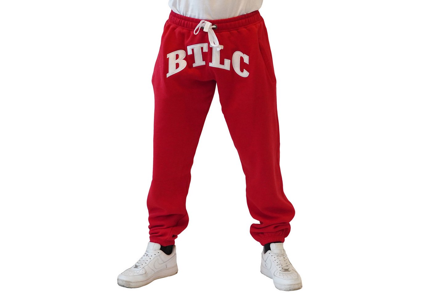 BRACHIAL THE LIFESTYLE COMPANY Sporthose Brachial Sporthose "BTLC" vorne rot/weiss von BRACHIAL THE LIFESTYLE COMPANY