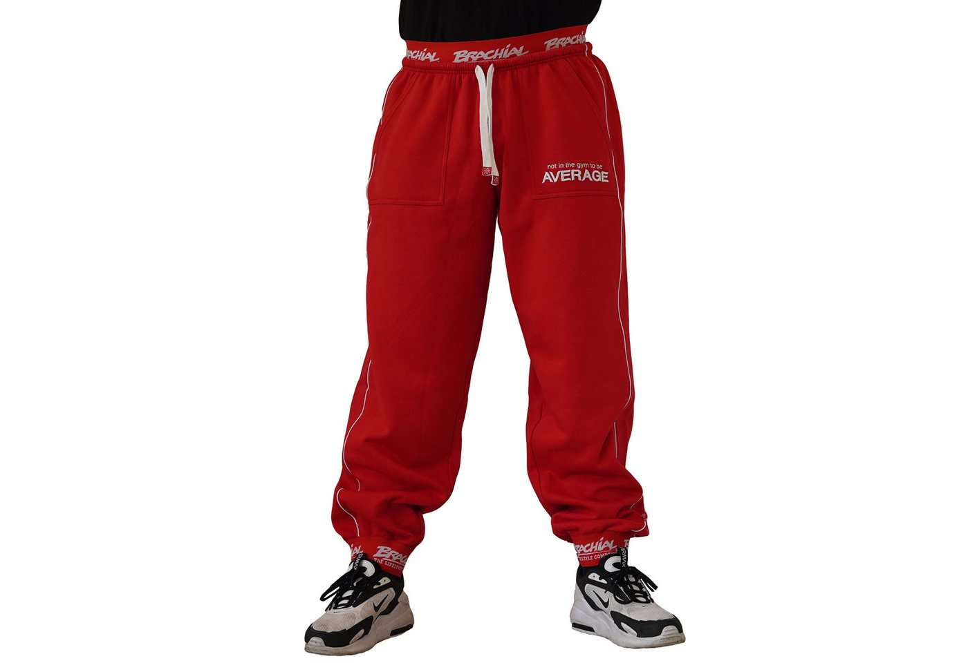 BRACHIAL THE LIFESTYLE COMPANY Sporthose Brachial Sporthose "Spacy" rot/weiß von BRACHIAL THE LIFESTYLE COMPANY