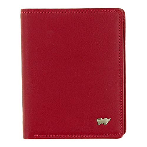 BRAUN BÜFFEL Damen Geldbörse aus echtem Leder Golf 2.0 - Hochformat - Portemonnaie für Frauen - 7 Kartenfächer - Rot von BRAUN BÜFFEL
