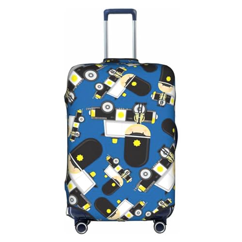 BREAUX Gepäckschutzhülle mit Auto-Muster, Einheitsgröße, M, geeignet für Gepäck von 55,9 - 61 cm, Cars-Muster, M, Cars-Muster, M von BREAUX