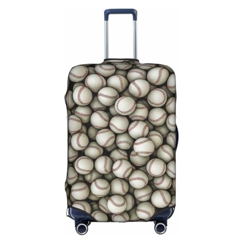 BREAUX Gepäckschutzhülle mit Baseball-Druck, Einheitsgröße, L, geeignet für Gepäck von 66-71 cm, Baseball, L, baseball, L von BREAUX