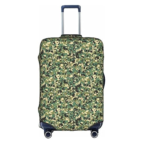 BREAUX Gepäckschutzhülle mit Camouflage-Muster, Einheitsgröße, M, geeignet für Gepäck von 55,9-61 cm, Camo, M, camouflage, M von BREAUX