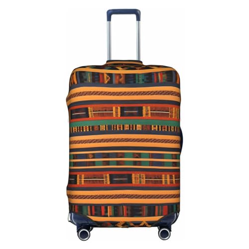BREAUX Gepäckschutzhülle mit afrikanischem Webdruck, Einheitsgröße, XL, geeignet für Gepäck von 73-81 cm, afrikanisches Weben, XL, Afrikanisches Weben, XL von BREAUX