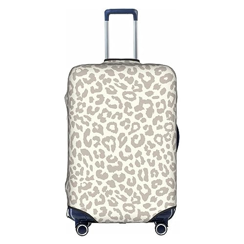 BREAUX Gepäckschutzhülle mit braunem Leopardenmuster, Einheitsgröße, L, geeignet für Gepäck von 66-71 cm, braunes Leopardenmuster, L, Braunes Leopardenmuster, L von BREAUX