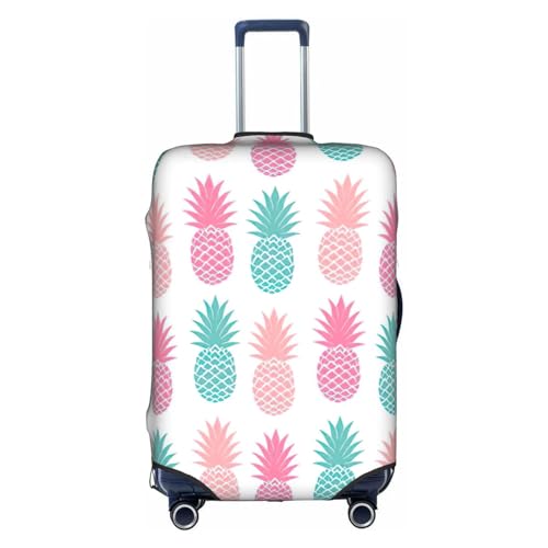BREAUX Gepäckschutzhülle mit farbigem Ananas-Druck, Einheitsgröße, M, geeignet für Gepäck von 55,9 - 61 cm, farbige Ananas, M, Farbige Ananas, M von BREAUX