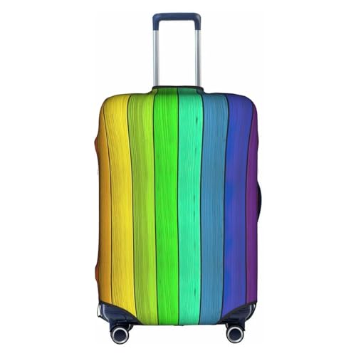 BREAUX Gepäckschutzhülle mit farbigem Holzdruck, Einheitsgröße, XL, geeignet für Gepäck von 73,3 - 81,3 cm, farbiges Holz, XL, Farbiges Holz., XL von BREAUX