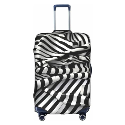 BREAUX Zebra-Like Print Gepäckschutzhülle, Einheitsgröße, M, geeignet für Gepäck von 55,9-61 cm, Zebra-ähnlicher Druck, M, Zebraähnlicher Druck, M von BREAUX