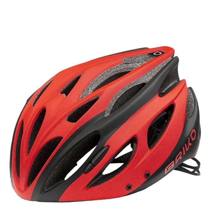 Briko - Kiso 2 Helm Marken Fahrradhelm, schwarz rot von BRIKO