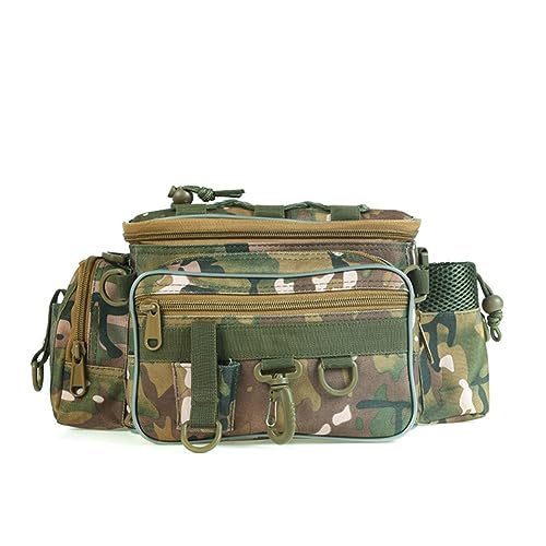 BRIUERG Camouflage-Umhängetasche, Outdoor-Foto-Angelgerät-Tasche, Angelrolle, Köder-Ersatztasche von BRIUERG