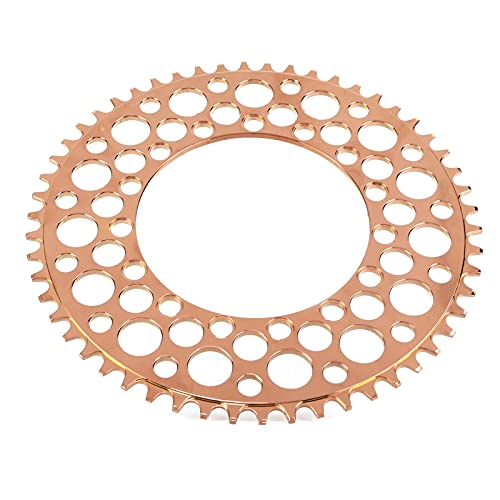 Bike Chainring, Anti-Korrosion BOLANY Faltbares Fahrrad Kettenblatt für Rennrad für Mountainbike (Gold) von BROLEO