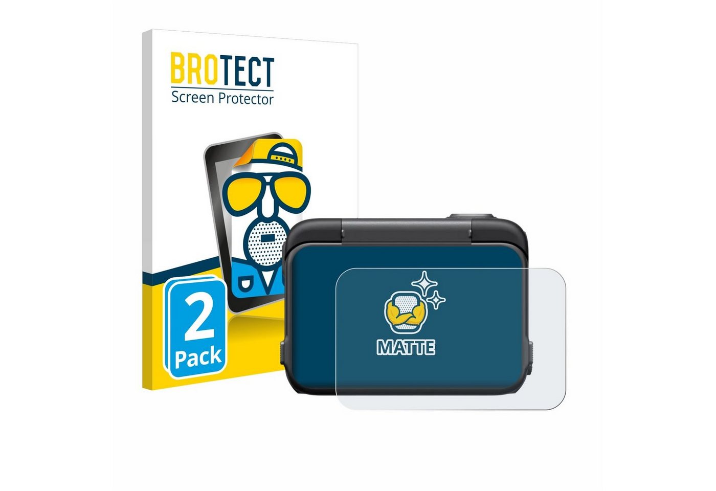BROTECT Schutzfolie für Insta360 Ace Pro, Displayschutzfolie, 2 Stück, Folie matt entspiegelt von BROTECT