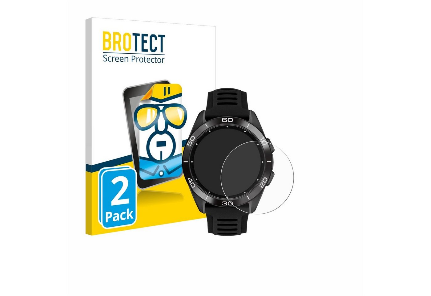 BROTECT Schutzfolie für Tissot T-Touch Connect Sport 2023, Displayschutzfolie, 2 Stück, Folie klar von BROTECT