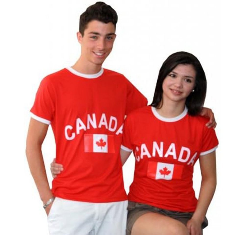 BRUBAKER T-Shirt Kanada - Retro Unisex Fan Shirt für Herren und Damen (1-tlg) Canada Trikot von BRUBAKER