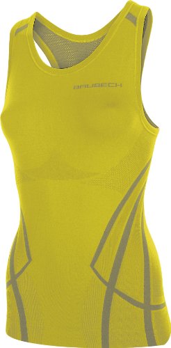 BRUBECK Damen ärmelloses Träger Hemd Tanktop, Top, Shirt, Farbe:Limone;Größe:M von BRUBECK