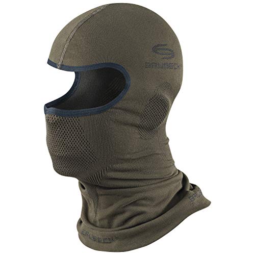 BRUBECK Funktions Sturmhaube Gesichtshaube Balaclava Skimaske Motorradmaske:,Die Beste!' | KM00010, Größe:S/M, Farbe:Khaki von BRUBECK