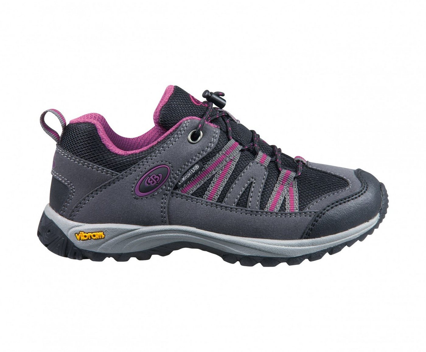 BRÜTTING Brütting Outdoor OHIO LOW 421061 grau/schwarz/lila Trekkingschuh von BRÜTTING